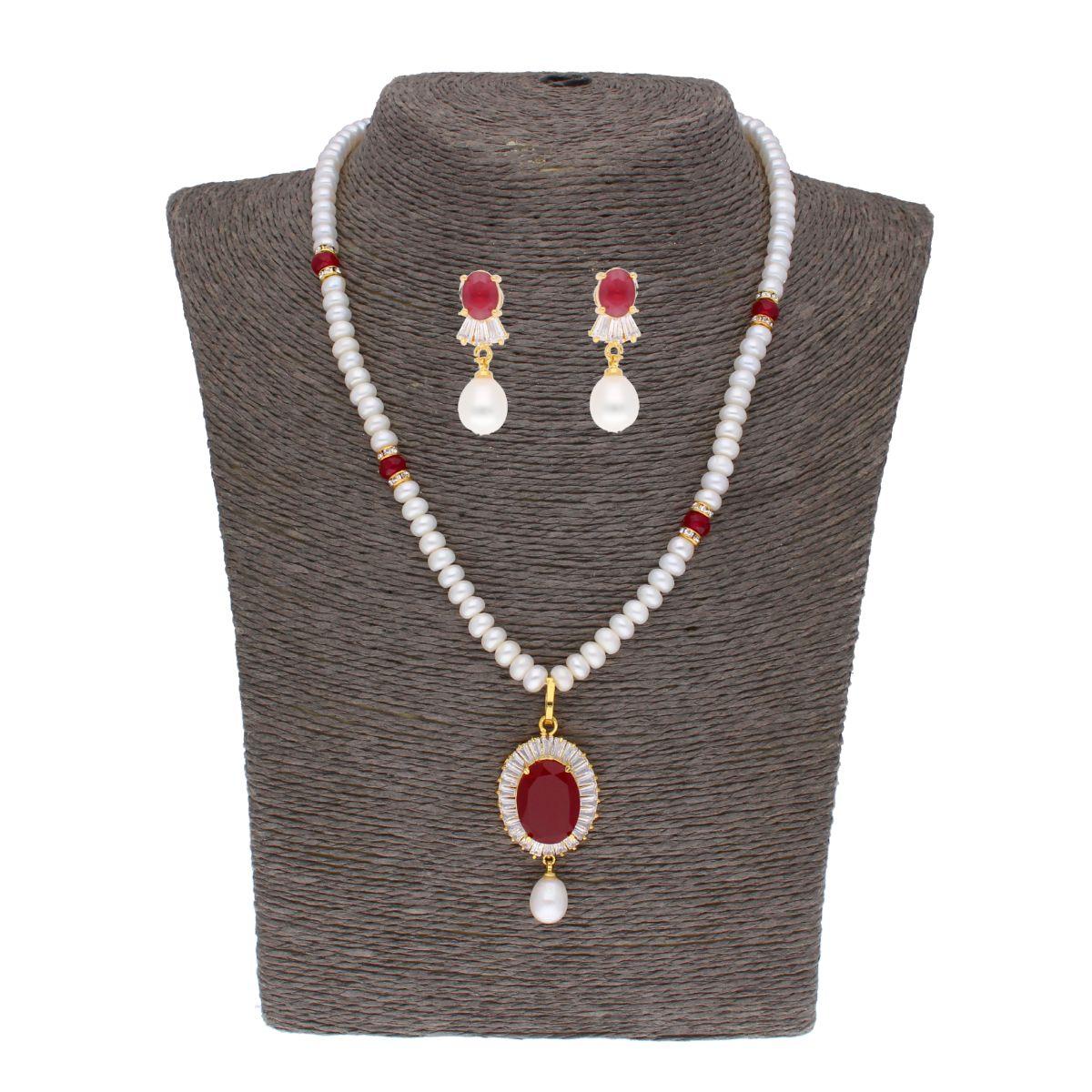 J Pearls Habi Pearl Set - Real Pearl Jewelry - Grab2buy