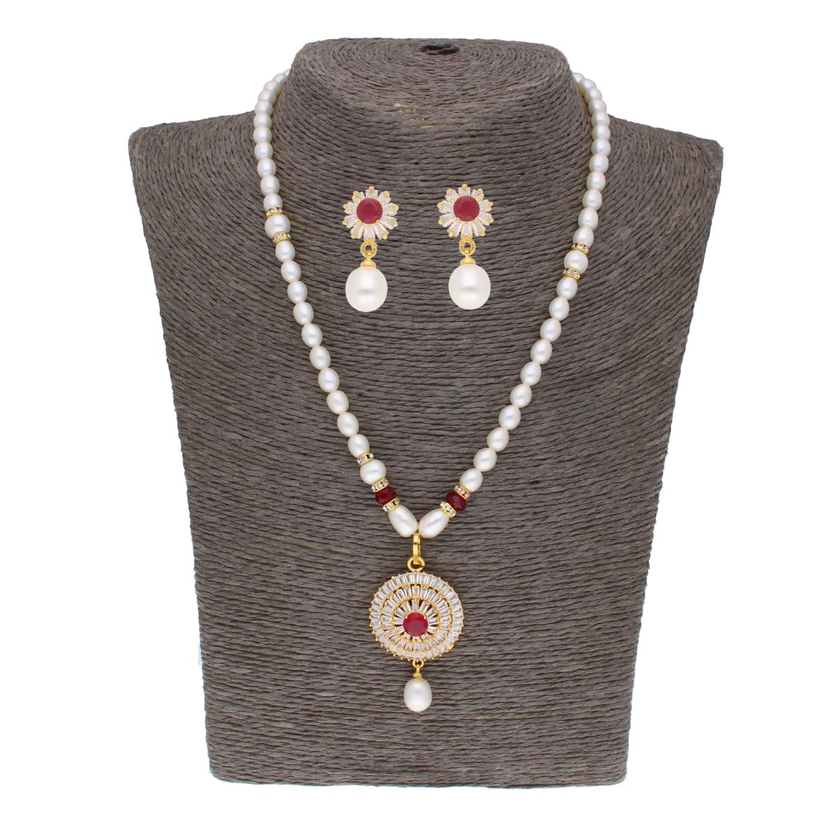 J Pearls Twisted Pearl Set - Real Pearl Jewelry - Grab2buy