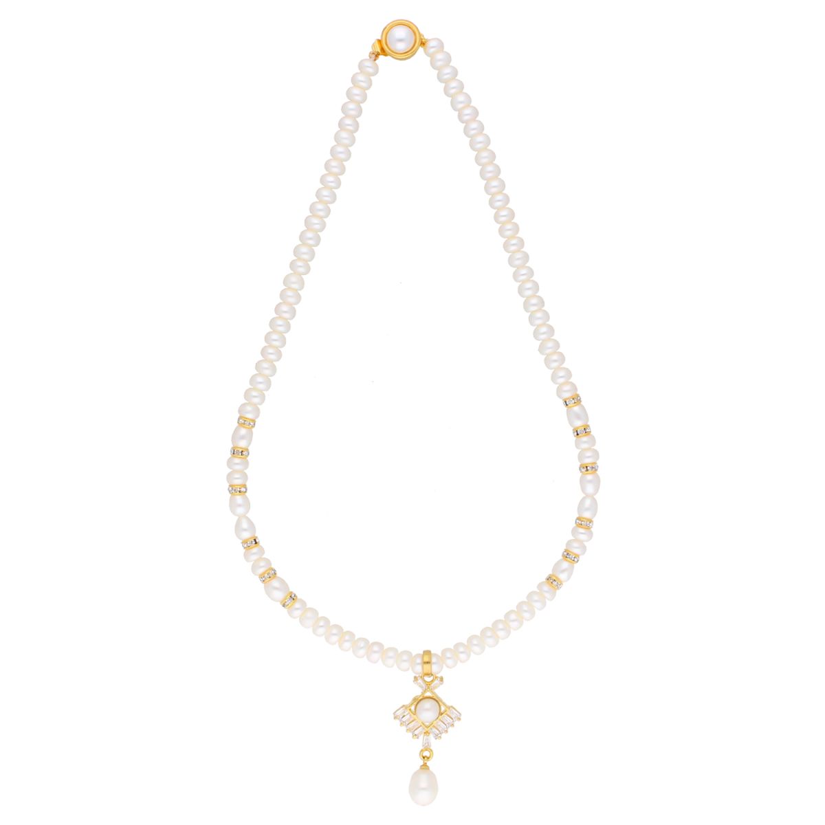 J Pearls Yashvi Pearl Set - Real Pearl Jewelry - Grab2buy