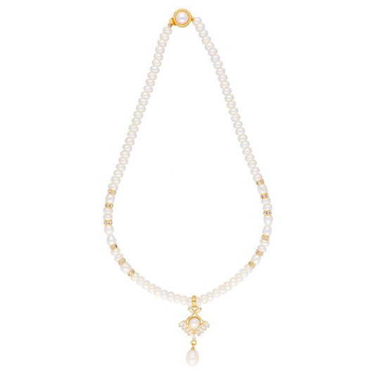 J Pearls Yashvi Pearl Set - Real Pearl Jewelry - Grab2buy