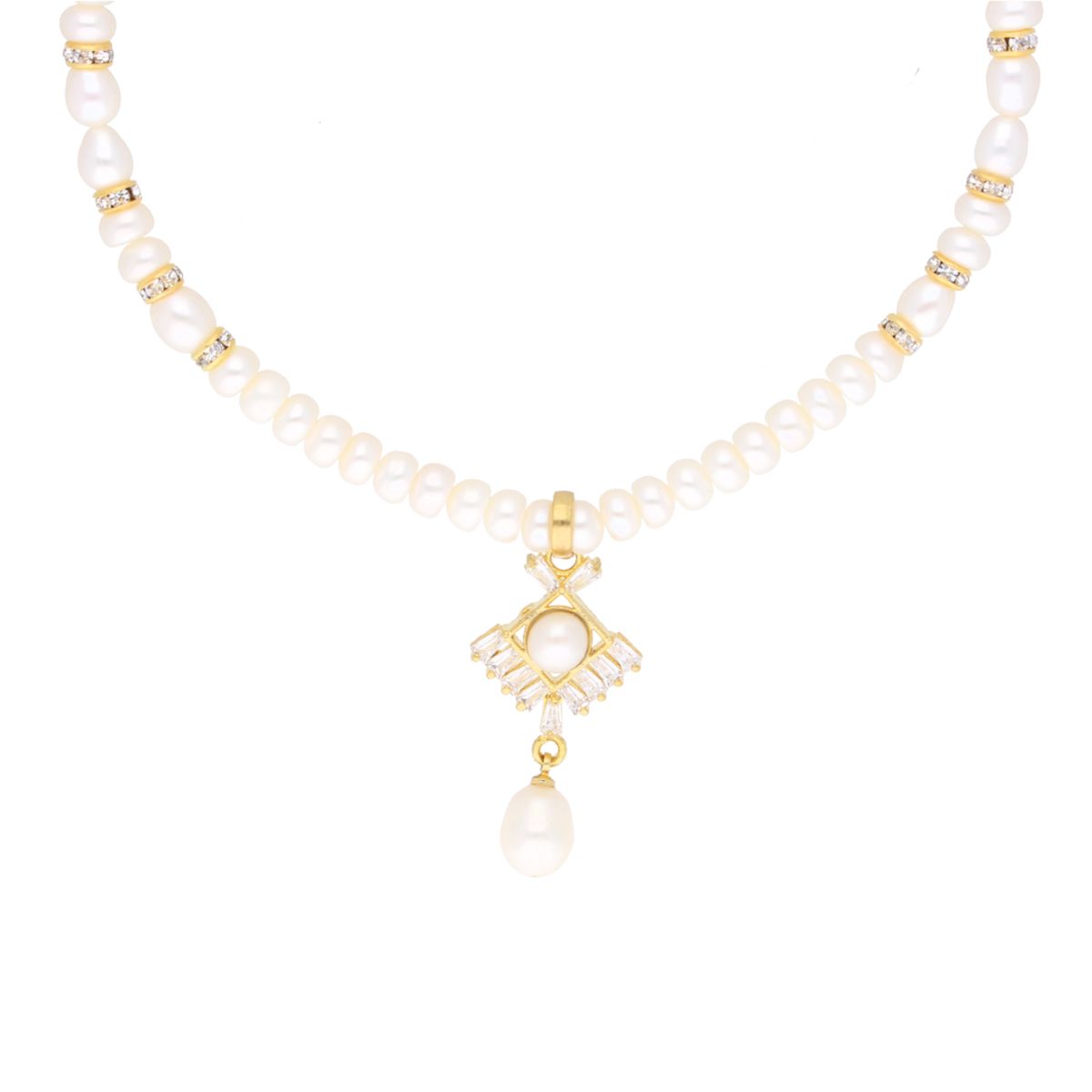 J Pearls Yashvi Pearl Set - Real Pearl Jewelry - Grab2buy
