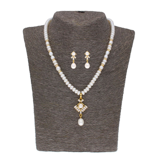 J Pearls Yashvi Pearl Set - Real Pearl Jewelry - Grab2buy