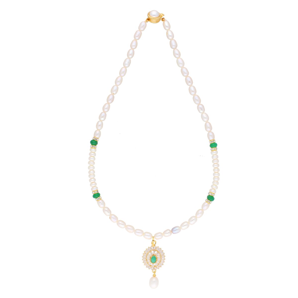 J Pearls Eeshika Pearl Set - Real Pearl Jewelry - Grab2buy