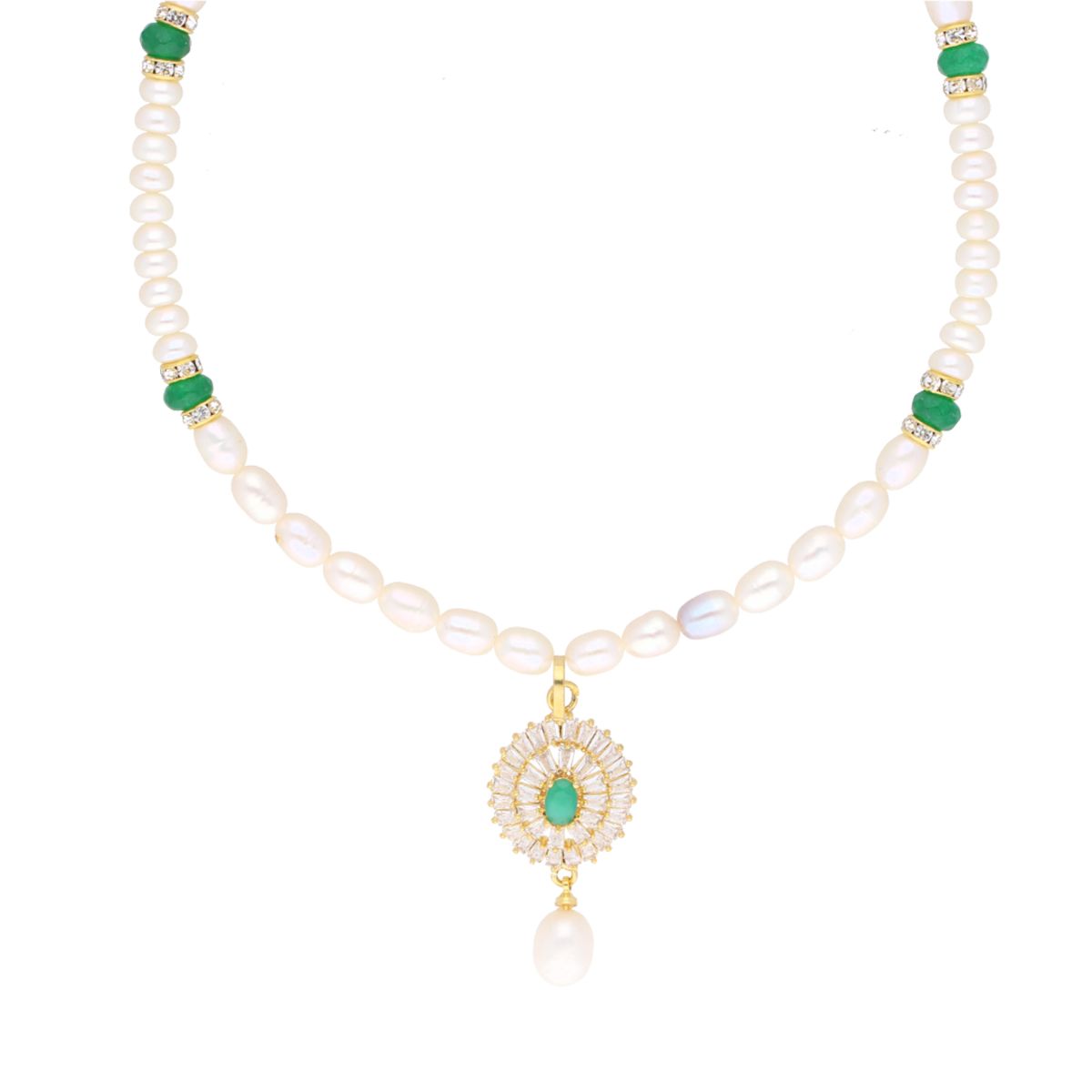 J Pearls Eeshika Pearl Set - Real Pearl Jewelry - Grab2buy