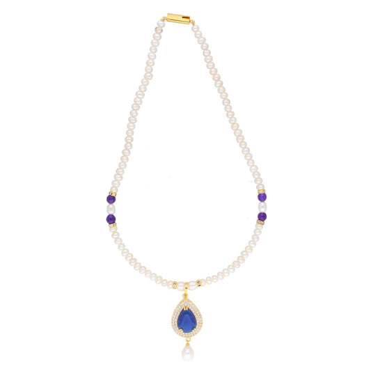 J Pearls Jaanvi Pearl Set - Real Pearl Jewelry - Grab2buy