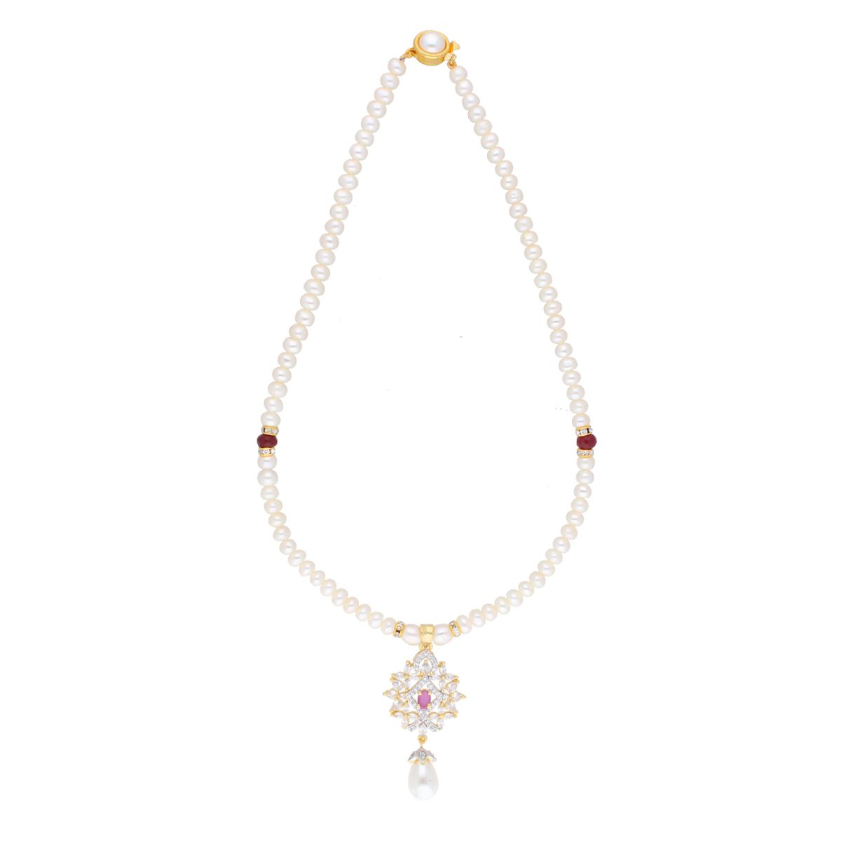 J Pearls Anahita Pearl Set - Real Pearl Jewelry - Grab2buy