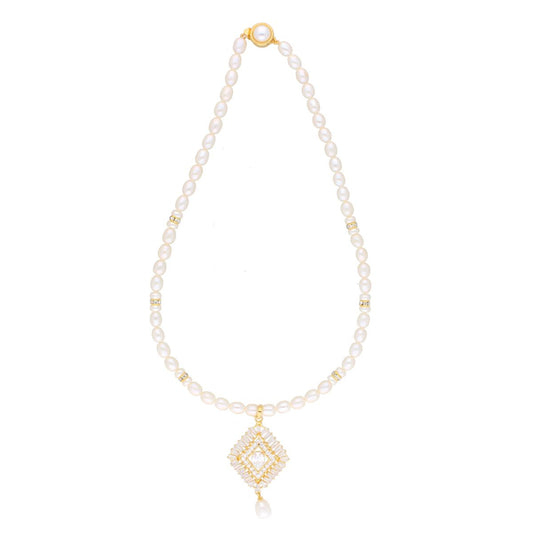 J Pearls Abarna Pearl Set - Real Pearl Jewelry - Grab2buy
