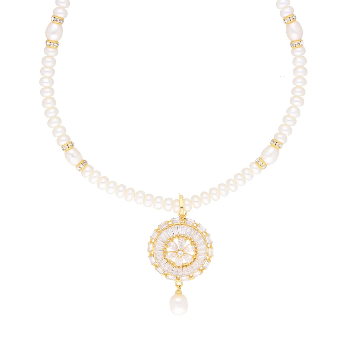 J Pearls Dharna Pearl Set - Real Pearl Jewelry - Grab2buy