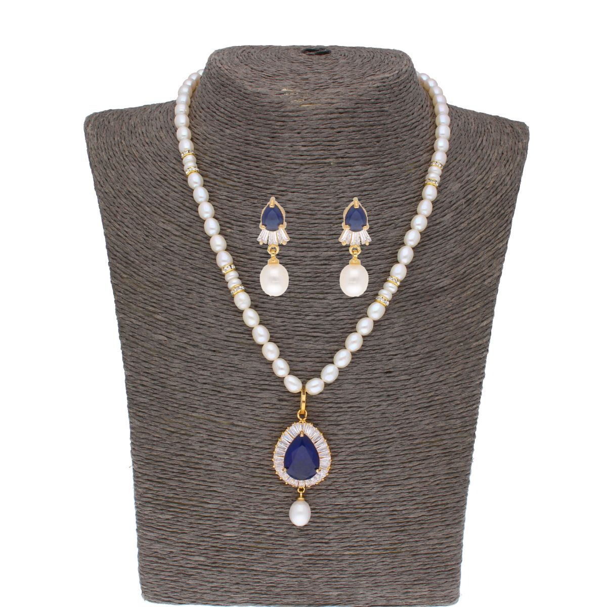 J Pearls Dhimahi Pearl Set - Real Pearl Jewelry - Grab2buy