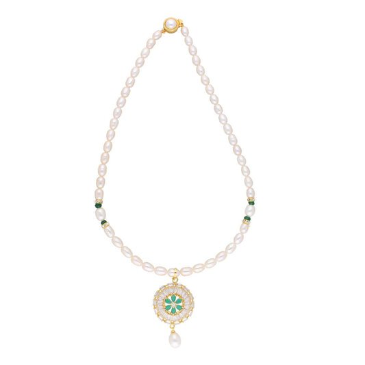 J Pearls Theertha Pearl Set - Real Pearl Jewelry - Grab2buy