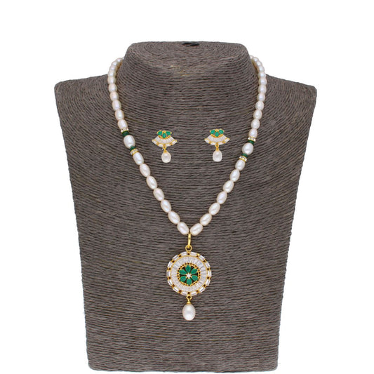 J Pearls Theertha Pearl Set - Real Pearl Jewelry - Grab2buy