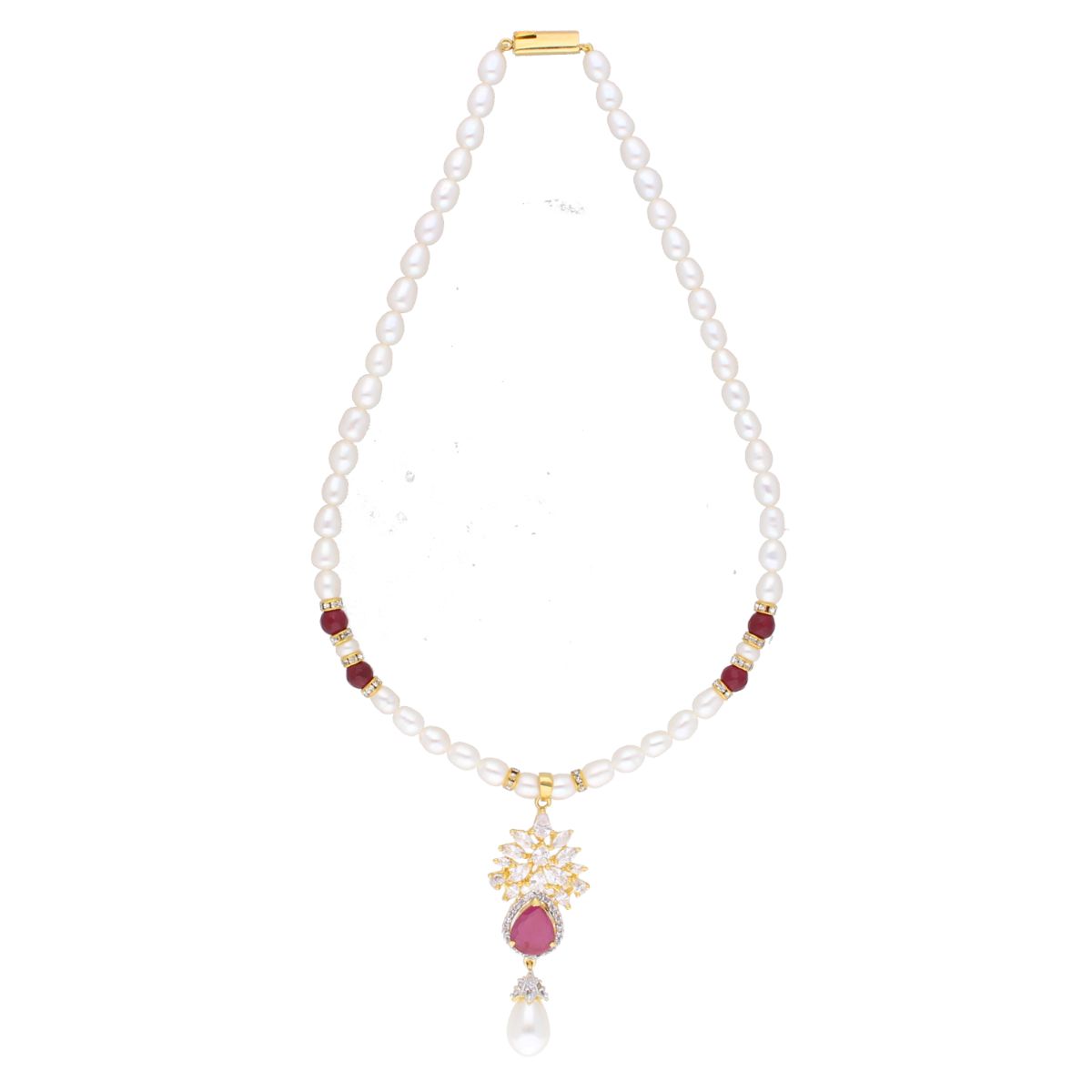 J Pearls Navishka Pearl Set - Real Pearl Jewelry - Grab2buy