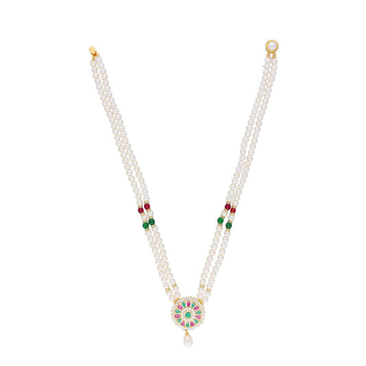 J Pearls Abeedha Pearl Set - Real Pearl Jewelry - Grab2buy