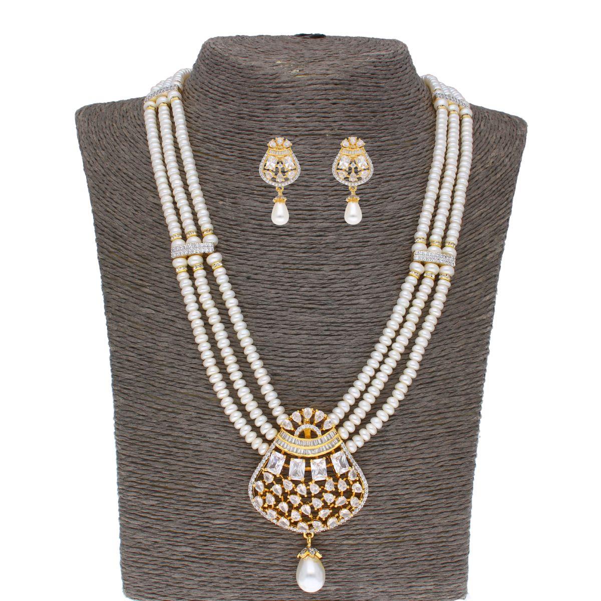J Pearls Camunda Pearl Set - Real Pearl Jewelry - Grab2buy