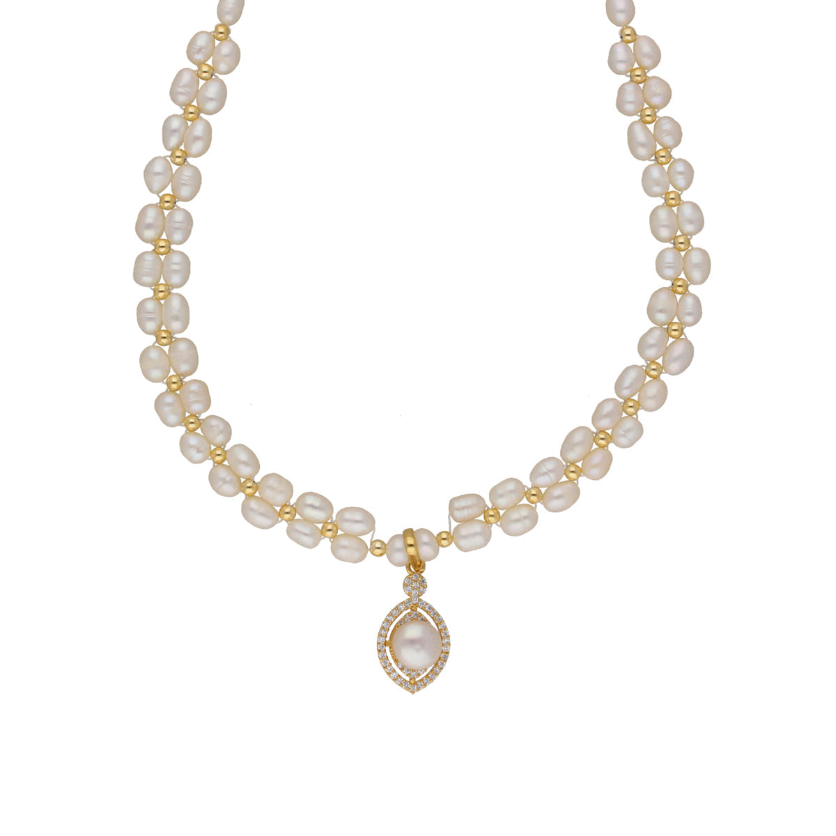 J Pearls Dhena 1 Line Pearl Sets - Real Pearl Jewelry - Grab2buy