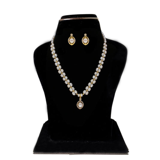 J Pearls Dhena 1 Line Pearl Sets - Real Pearl Jewelry - Grab2buy