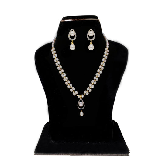J Pearls Badarika 1 Line Pearl Sets - Real Pearl Jewelry - Grab2buy