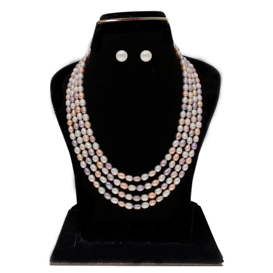 J Pearls Freena 4 Lines Pearl Sets - Real Pearl Jewelry - Grab2buy