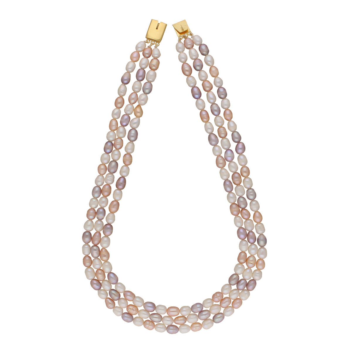 J Pearls Candanayika 3 Lines Pearl Sets - Real Pearl Jewelry - Grab2buy