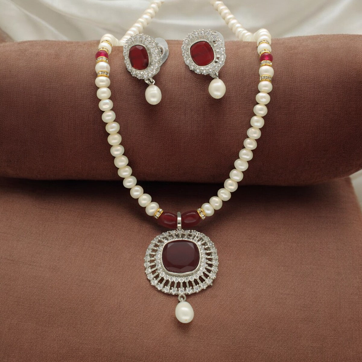 J Pearls Starlit Splendor Pearl Necklace Set J Pearls