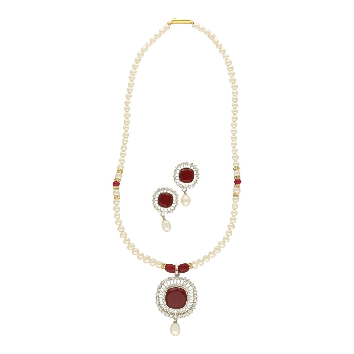 J Pearls Starlit Splendor Pearl Necklace Set J Pearls