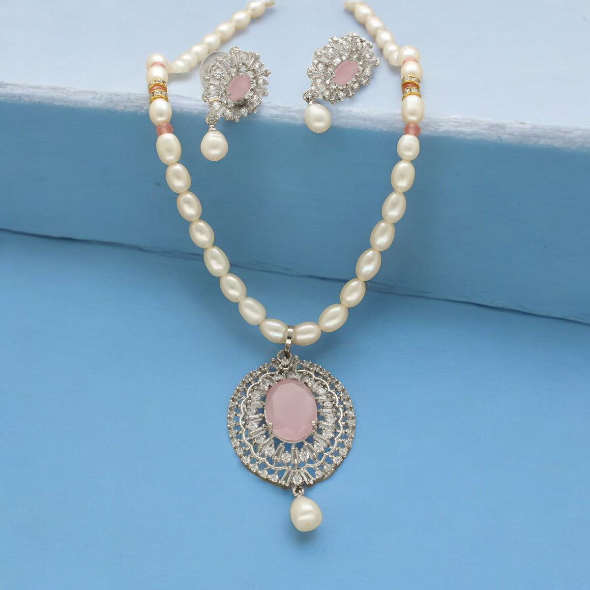 J Pearls Celestial Charm Pearl Necklace Set J Pearls