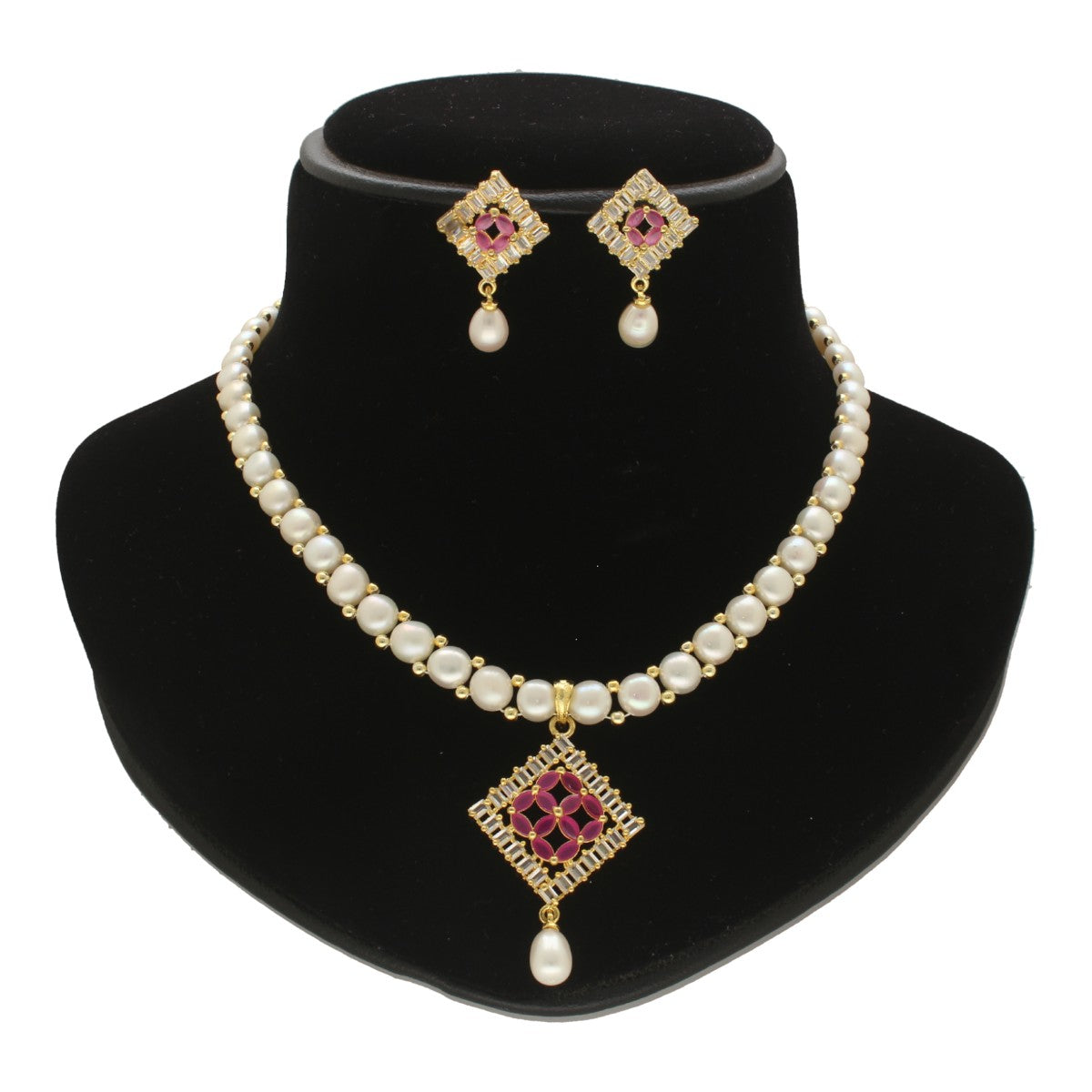 J Pearls Tanvi Pearl Necklace Set J Pearls