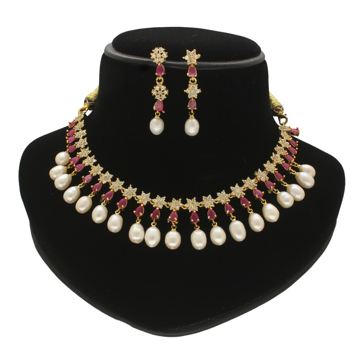 J Pearls Ekaaksh Pearl Necklace Set J Pearls
