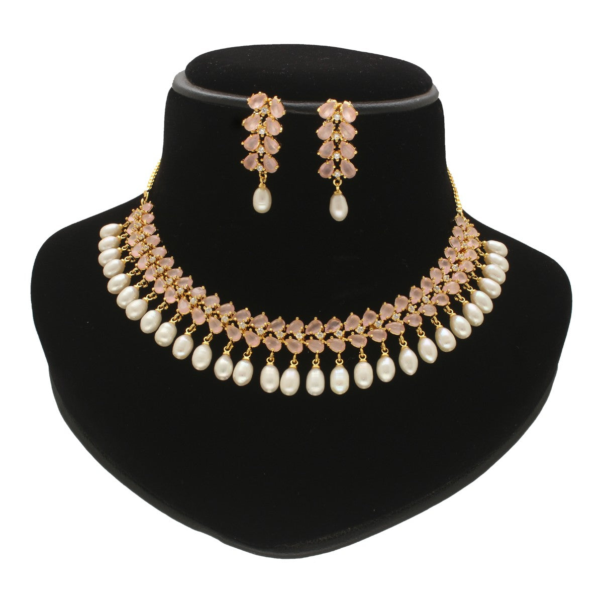 J Pearls Seraphic Sparkle Pearl Necklace Set J Pearls