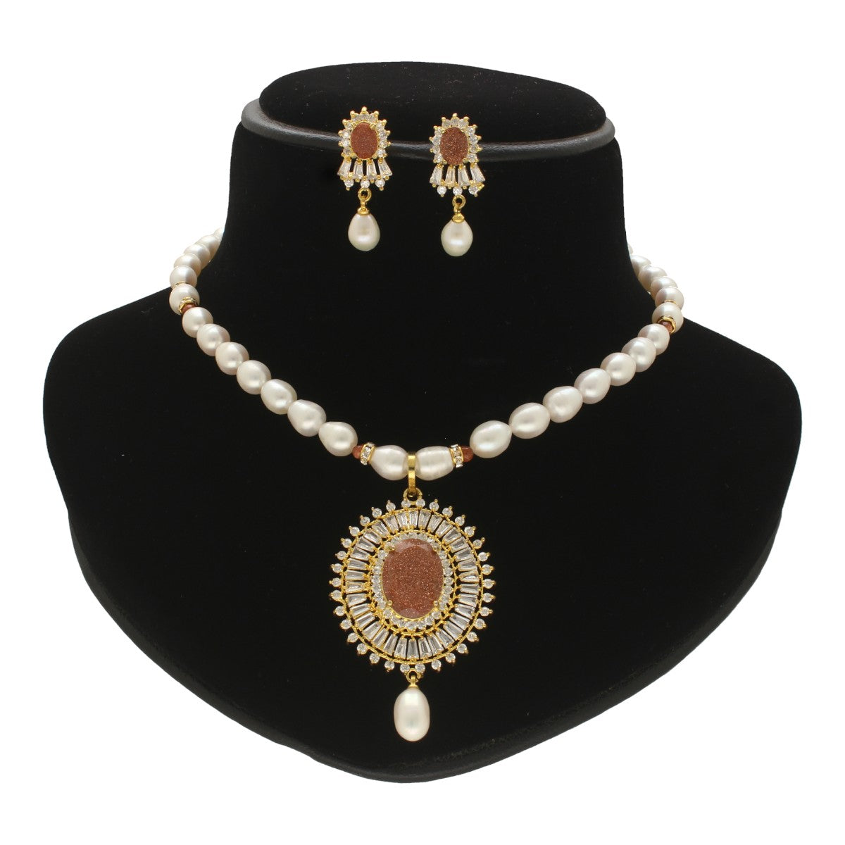 J Pearls Opal Pearl Necklace Set J Pearls