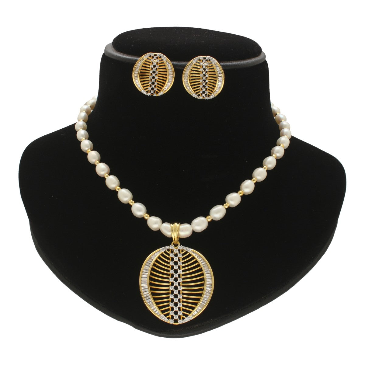 J Pearls Gilded Pearl Necklace Set J Pearls