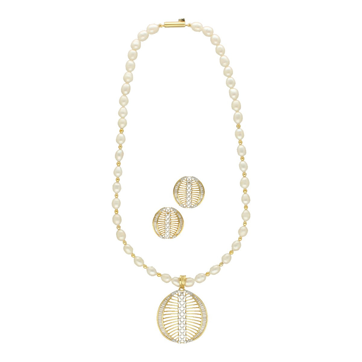 J Pearls Gilded Pearl Necklace Set J Pearls
