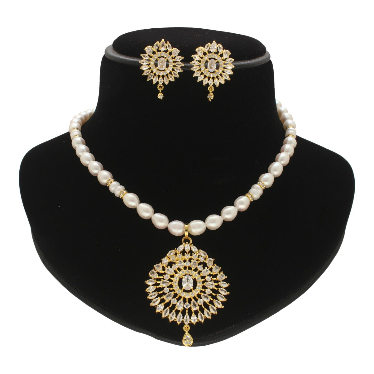 J Pearls Quasar Mystique Pearl Necklace Set J Pearls