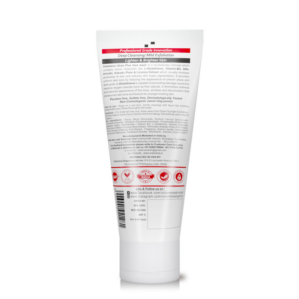 Volamena L -Glutathione Gluta + Face Wash  Grab2Buy Volamena Grab2Buy