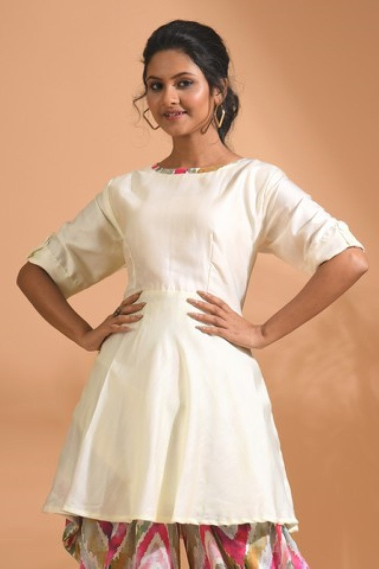 Morchari Patiala Salwar Top - Multicolour
