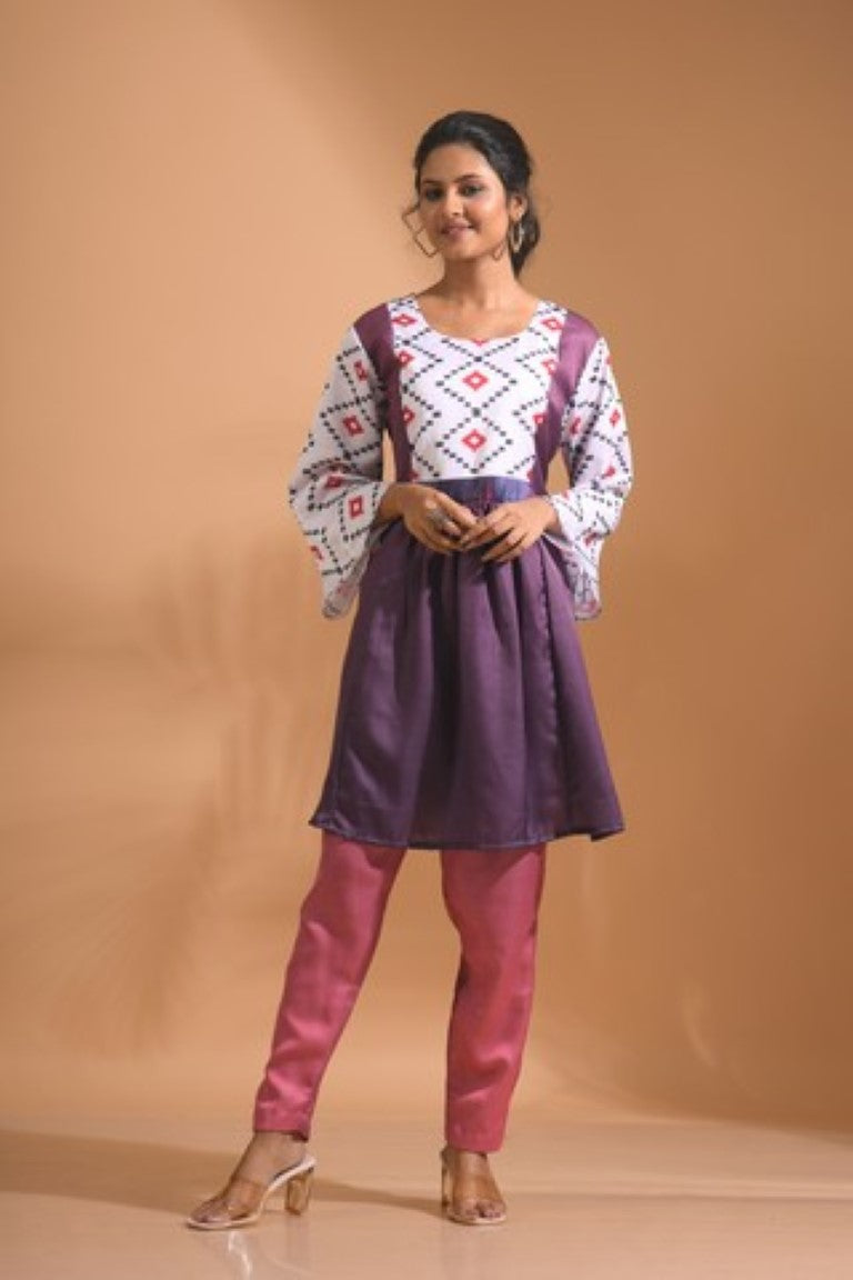 Morchari Co Ord Set With Hand Embroidery - Multi 