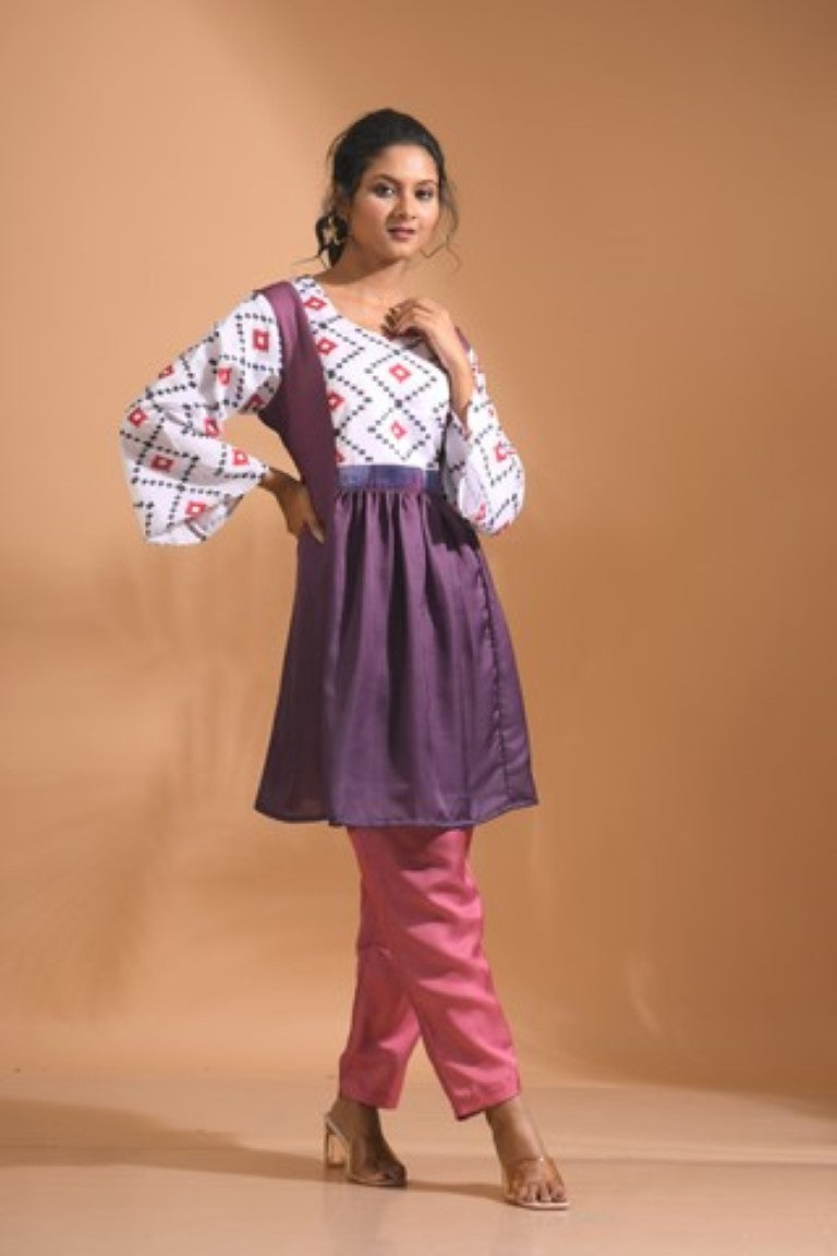 Morchari Co Ord Set With Hand Embroidery - Multi 