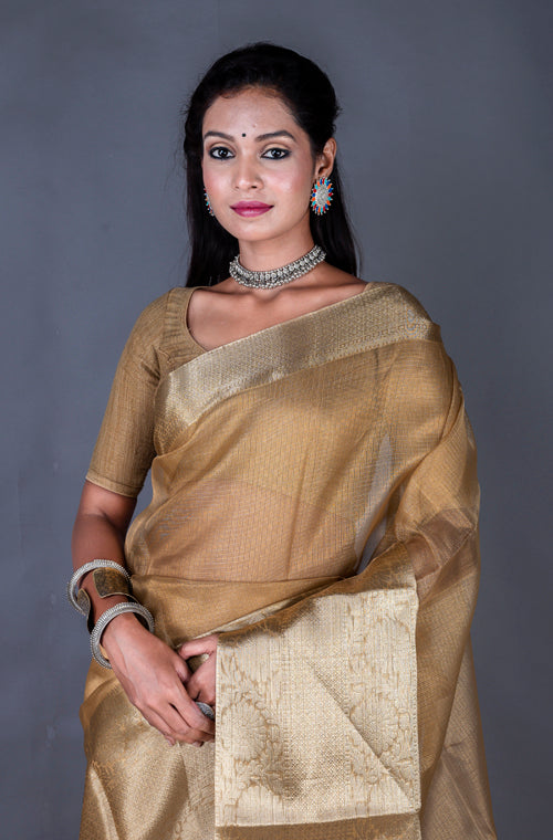 Morchari Baranasi Kota Zari Saree - Gold