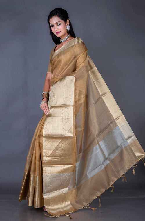 Morchari Baranasi Kota Zari Saree - Gold