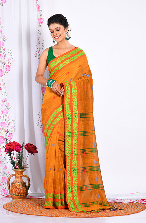 Morchari Cotton Handloom Saree - Multicolour
