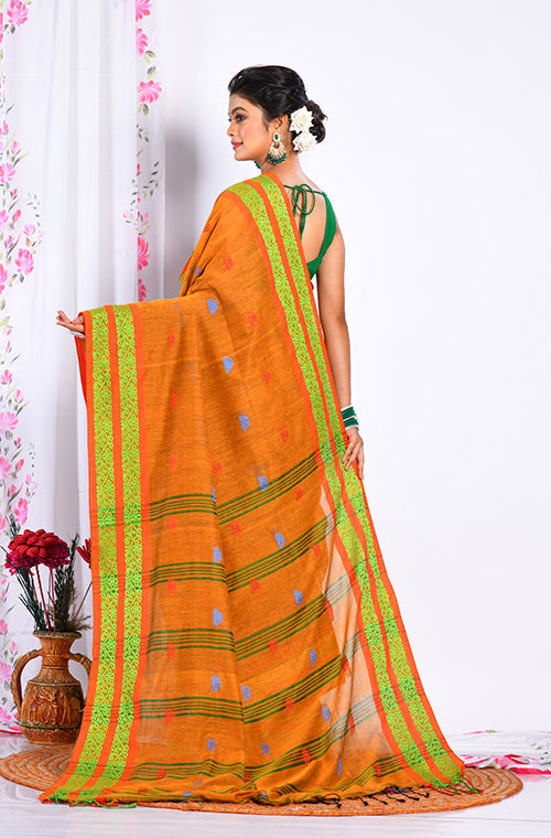 Morchari Cotton Handloom Saree - Multicolour