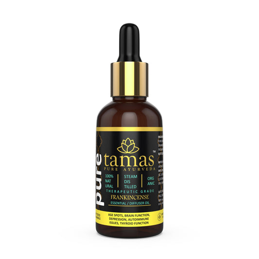 Tamas Pure Ayurveda 100% Organic Frankincense Essential Oil - USDA Certified Organic 