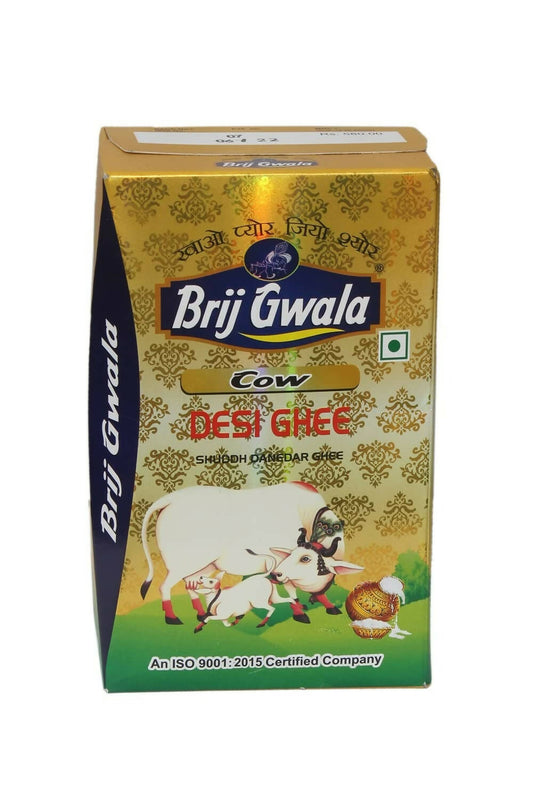 Brij Gwala Desi Cow Ghee | Pure Cow Ghee for Better Digestion and Immunity | Made From Grass Fed Cow's Milk | Grab2Buy