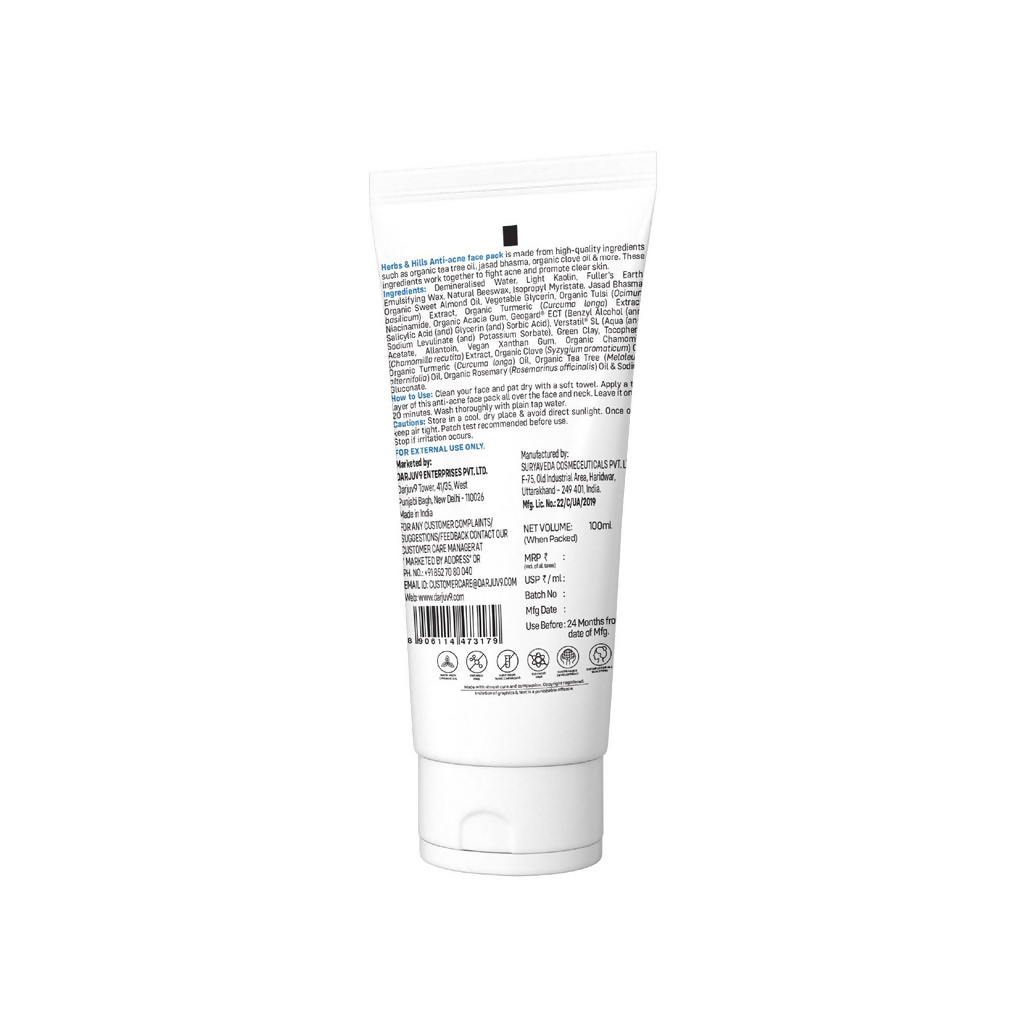 Herbs & Hills Anti Acne Face Pack 