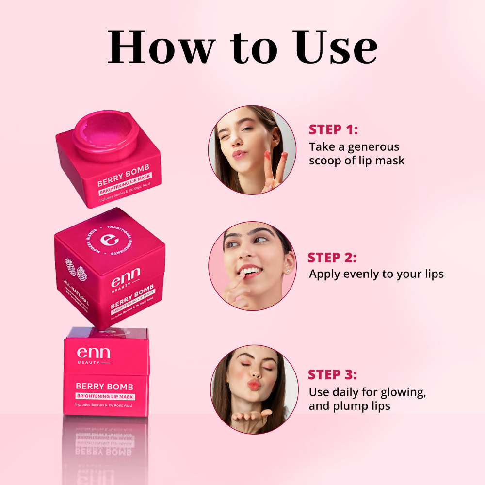 Enn Brightening Lip Mask & Lip Balm For Dry 
