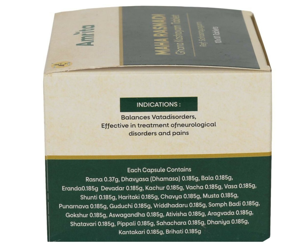 Amrita Maha Rasnadi Ghana Kashayam Tablets 
