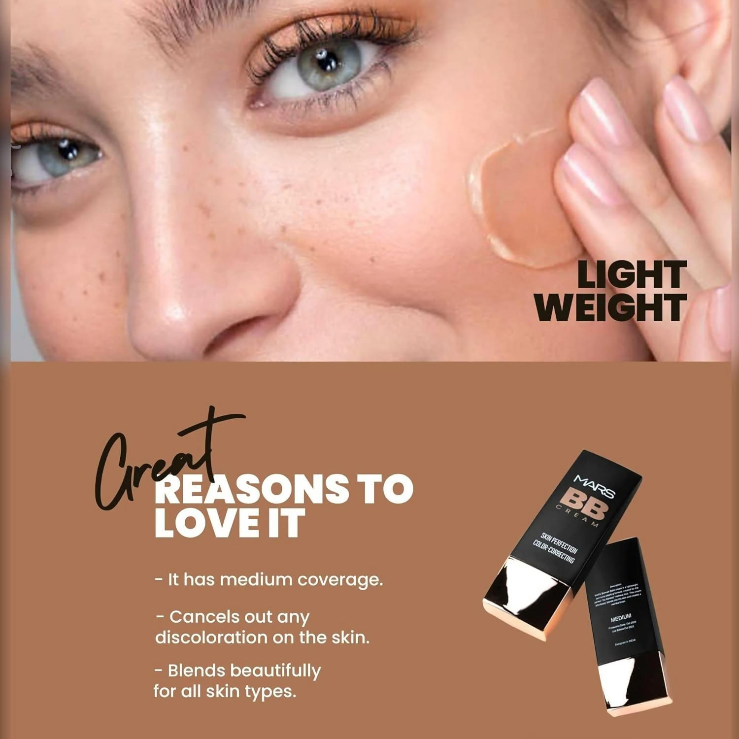 MARS Cosmetics BB Cream Lightweight Foundation - Biscuit 