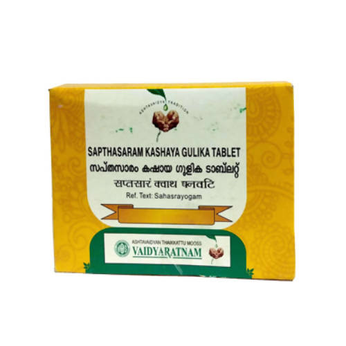 Vaidyaratnam Sapthasaram Kashaya Gulika Tablets 