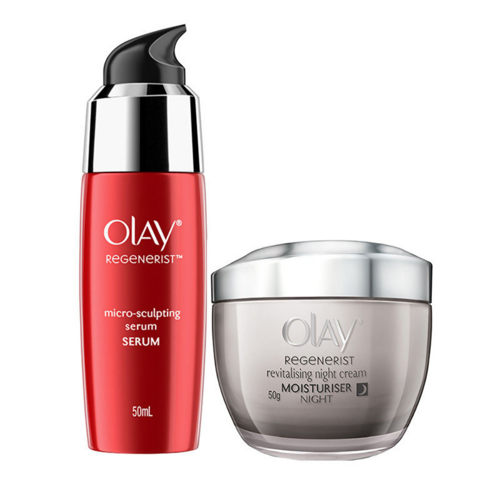Olay Regenerist Night Skincare (Moisturizer & Serum) | Grab2Buy