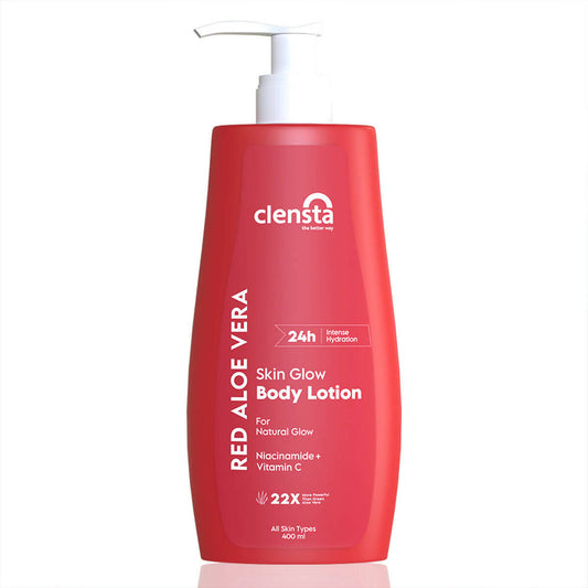 Clensta Red Aloe Vera Skin Glow Body Lotion 